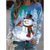 2024 Christmas Hoodie Snowman 3D Printed Sweatshirt for Men and Women Long Sleeve Hoodie Street Clothing Oversized Pullover Fash