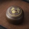 Ceramic Tea Jar with Lid Home Portable Candy Snack Box Multifunctional Ceramic Nuts Coffee Bean Medicinal Material Storage Jar