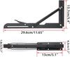 2-Pack Brushed Stainless Steel 8-18 Inch Adjustable Folding Angle Bracket – Heavy-Duty Wall-Mounted Shelf Support Triangle