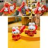 Cute Creative And Pvc Tang Suit Rabbit Keychain Adorable Cartoon Charm For Year New