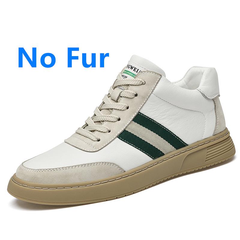Luxury Brand White Sneakers Men High Quality Mens Casual Shoes Genuine Leather Ankle Boots For Men White Flat Skateboard Boots