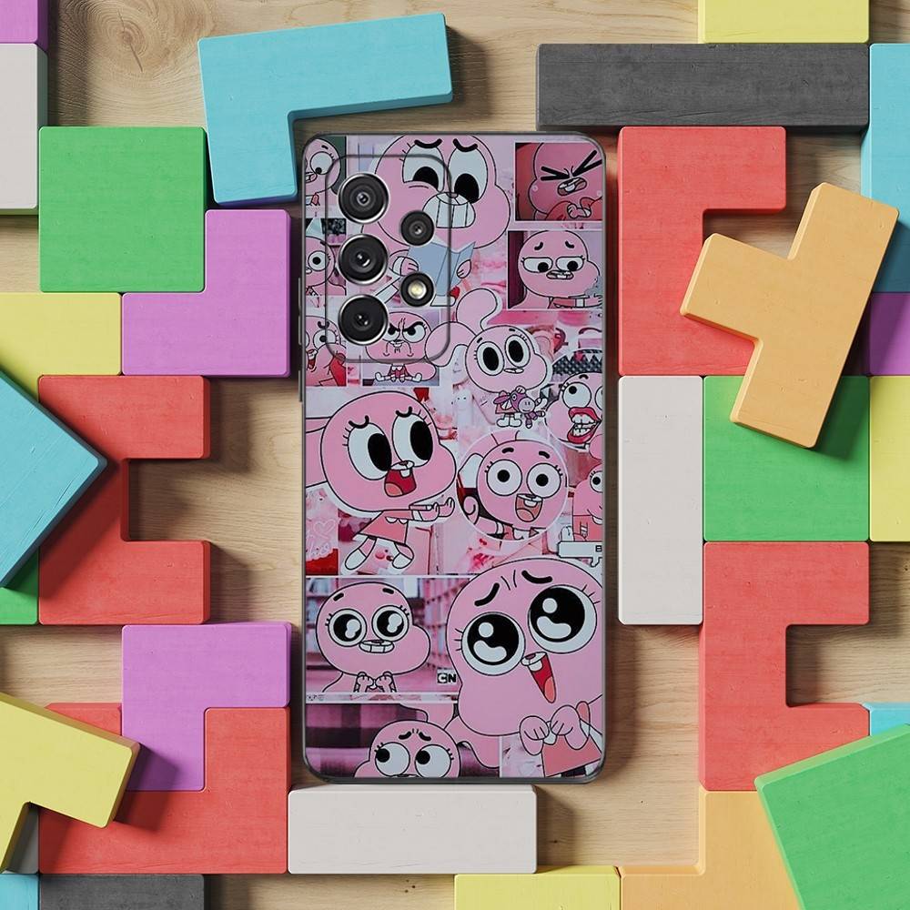 AMAZING WORLD OF G-GUMBALL Phone Case For Samsung S25,S24,S23,S22,S21,S20,S10,Ultra,Plus,Lite,FE,Soft Silicone Black Cover