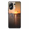 For Xiaomi Redmi Note 13 Pro 4G 6.67"Tempered Glass Cases Silicone Bumper Hard Back Covers for Redmi Note13 4G 6.67" Phone Cases