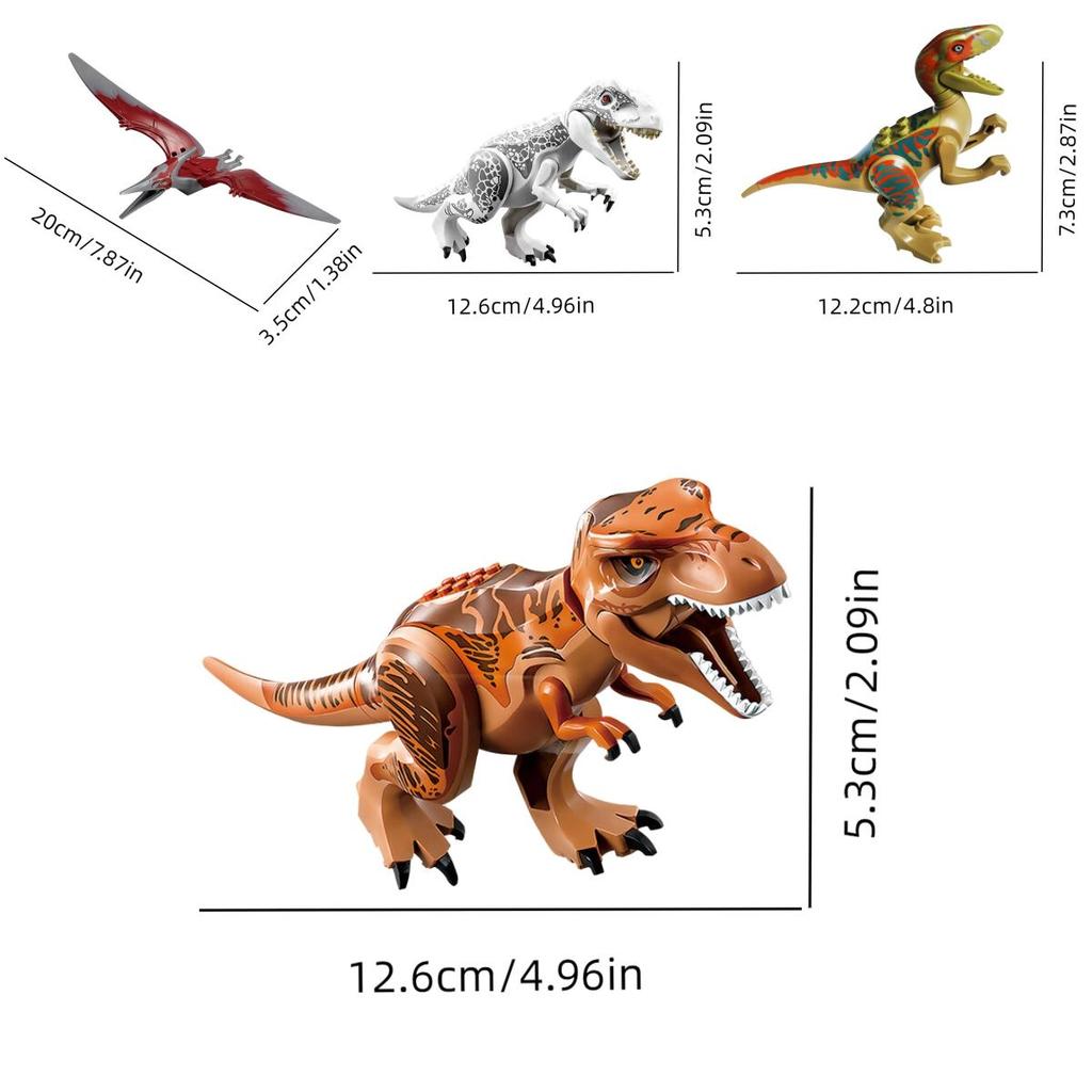 77001 Diy Dinosaur Assembly Tyrannosaurus Rex Small Building Blocks Toy Set For Boys