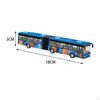 Alloy Pull Back Bus Toy Two-Section Articulated Model Long Role Playing
