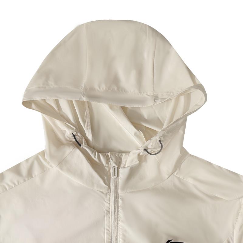 Li Ning Casual Versatile Logo Design Hooded Zipper Long Sleeve Windbreaker Unisex Outerwear AFDVG39-3