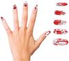 Artificial Nails Tips with Bloody Marks