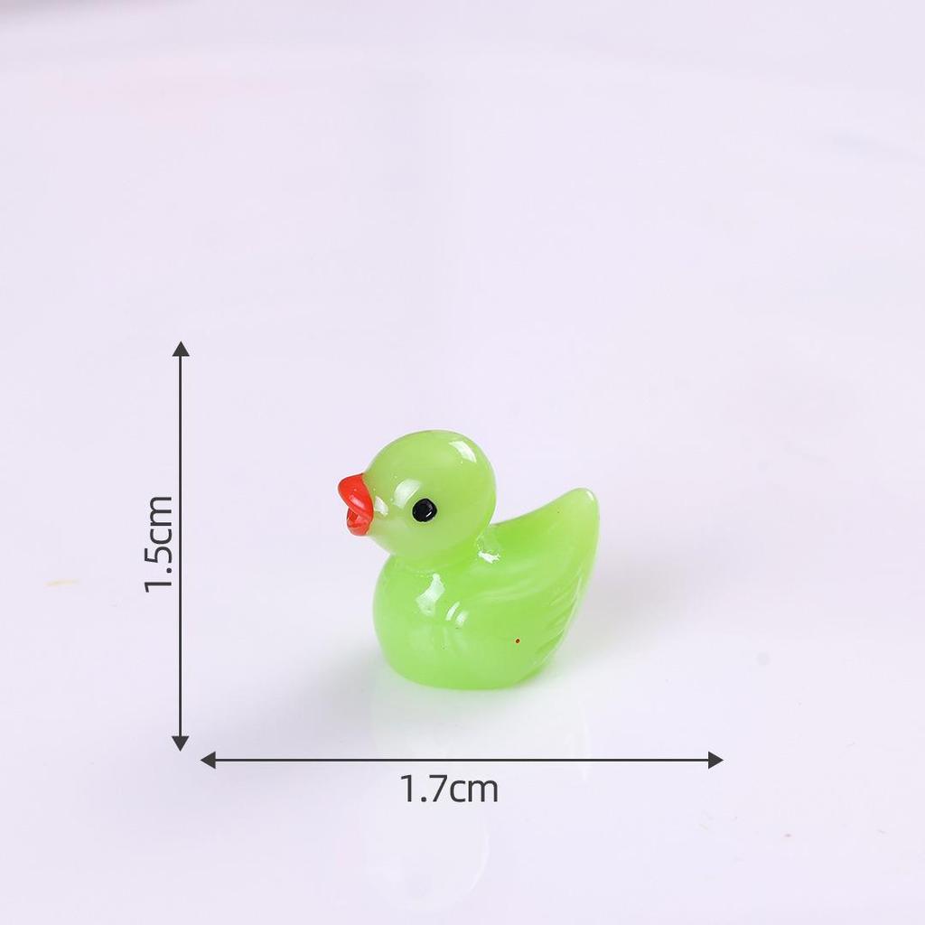 Pryskyřičná svítící kachna DIY komponenty pro šperky a vlasové doplňky