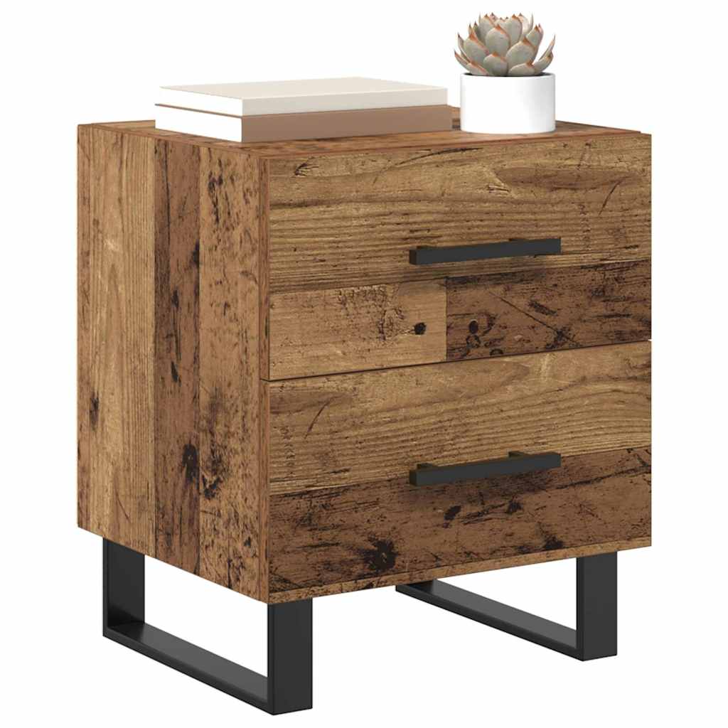 Nightstand Reclaimed Wood 40 x 35 x 47.5 cm Engineered Wood