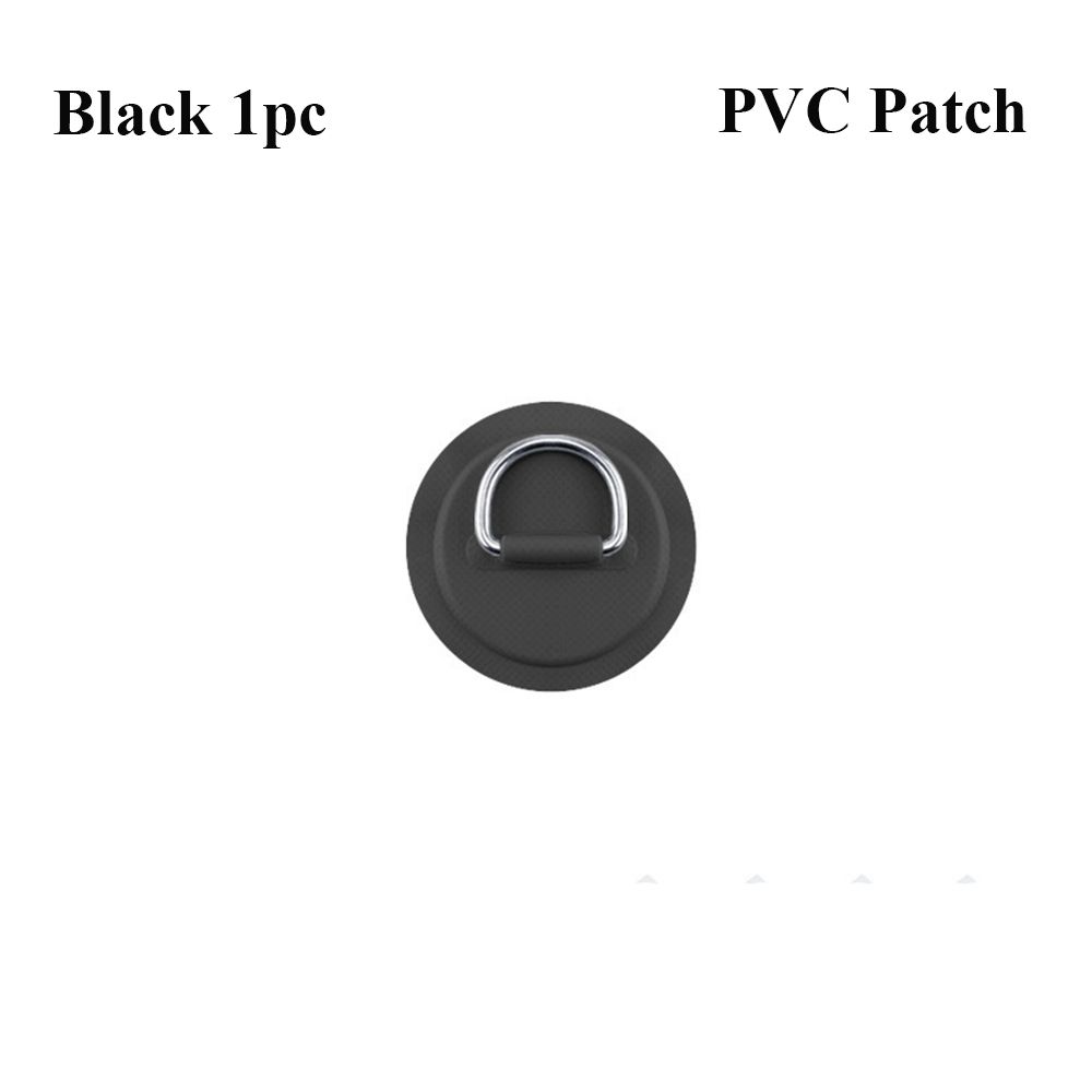 

Надувная лодка Гребные лодки Круглая подушка-кольцо Эластичный банджи-шнур ПВХ латка Палубная оснастка D-кольцо для SUP Black-PVC Patch-1pc