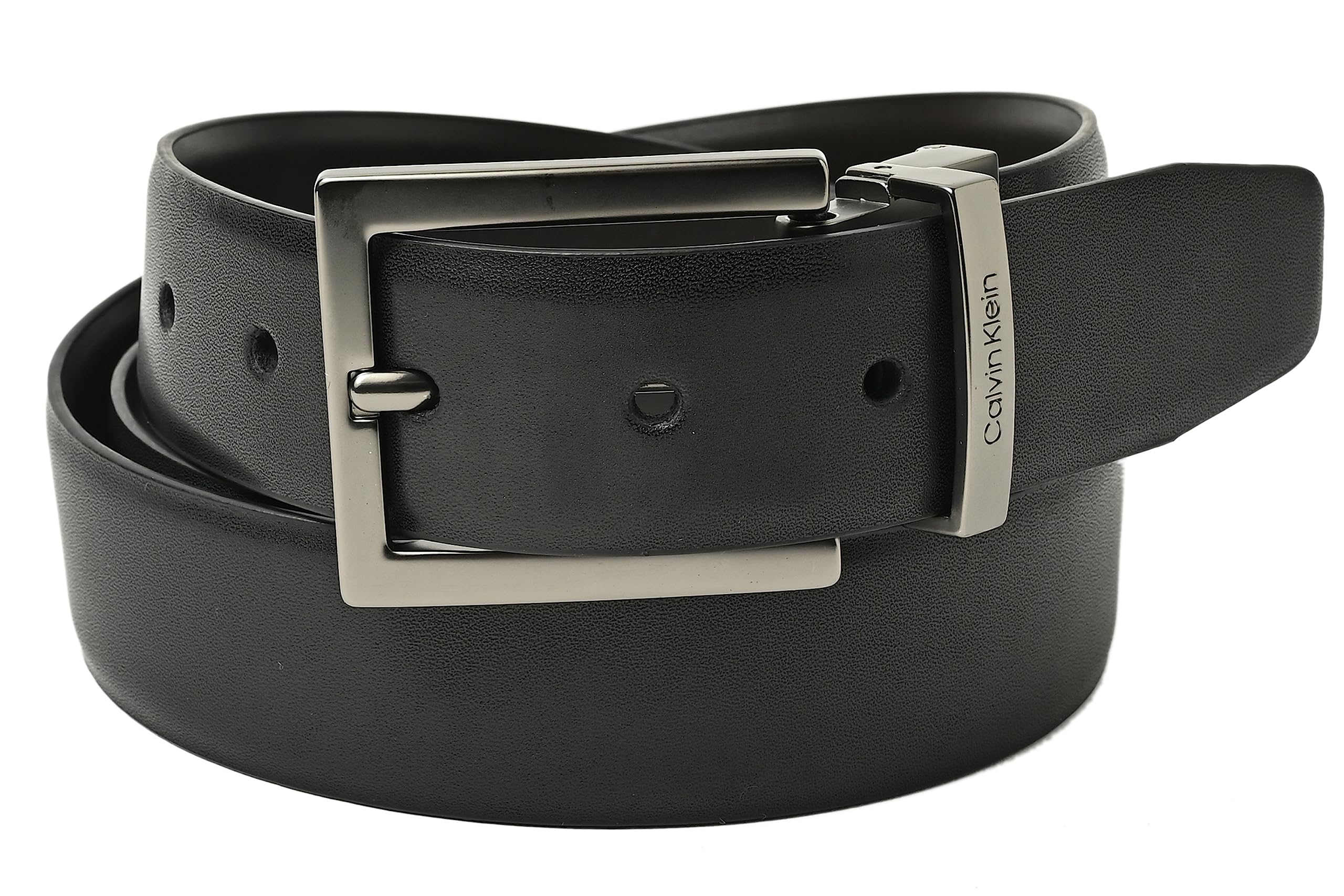 F Black x Brown Calvin Klein Genuine Leather Reversible Belt 628765-010-019 [Item]