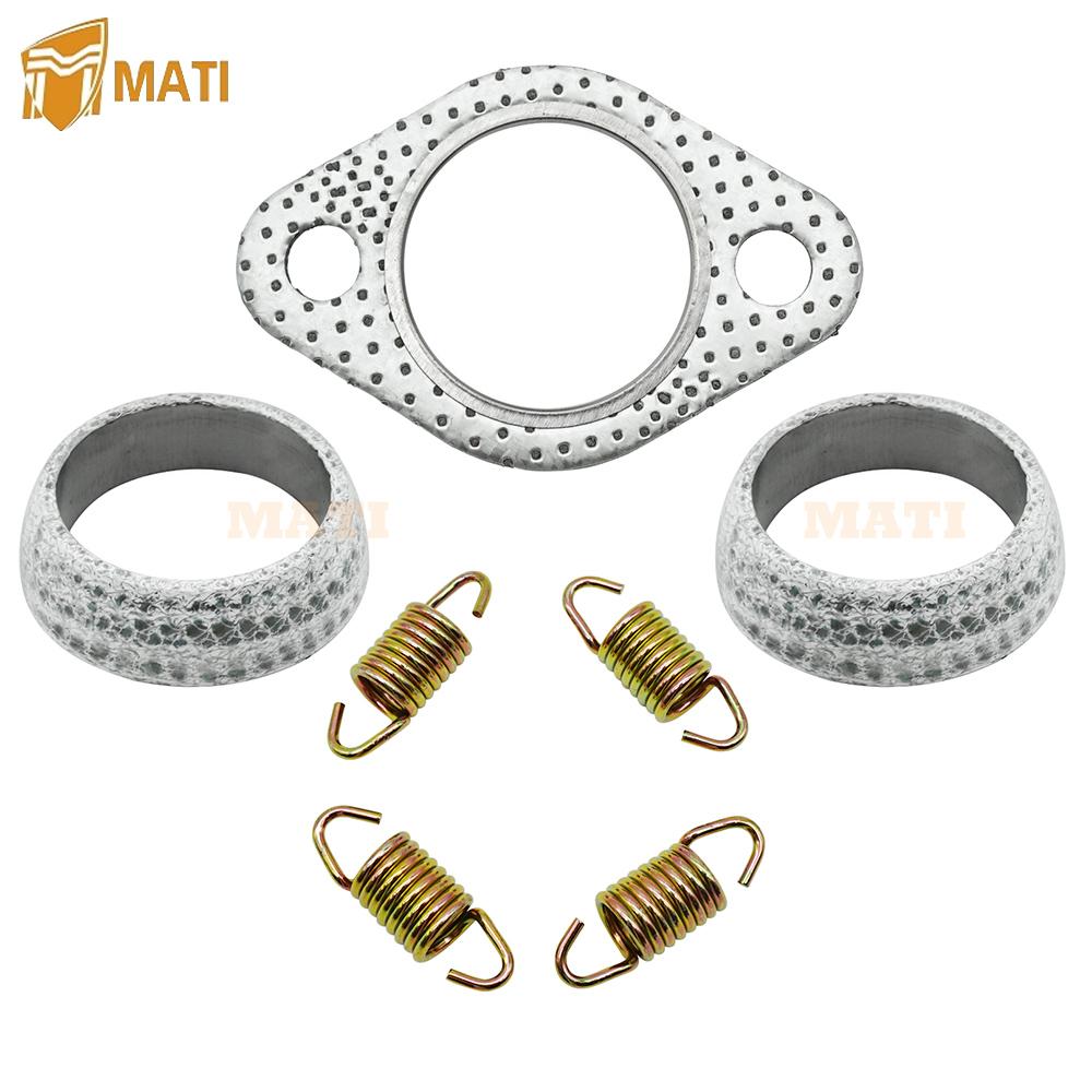 Auspuff Schalldämpfer Dichtung Dichtring Feder Überholungssatz für Polaris 01-14 Sportsman 400 450 500 Ranger 400 425 500 Scrambler 500 Hawkeye