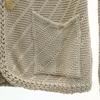 Needles Made In Japan Long Sleeve Cardigan XS Beige Men's Used