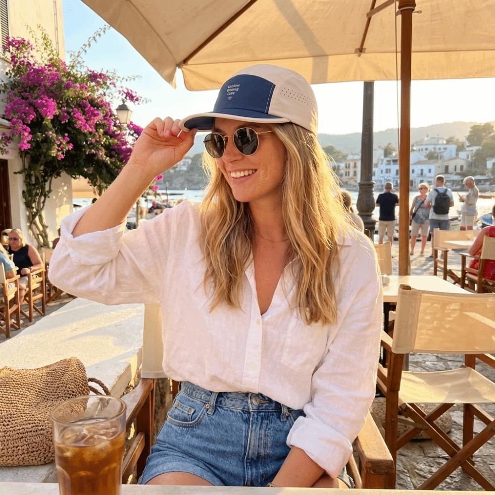 Mesh Flat-brim Sports Cap Breathable Sun Hat Unisex Running Cap Casual