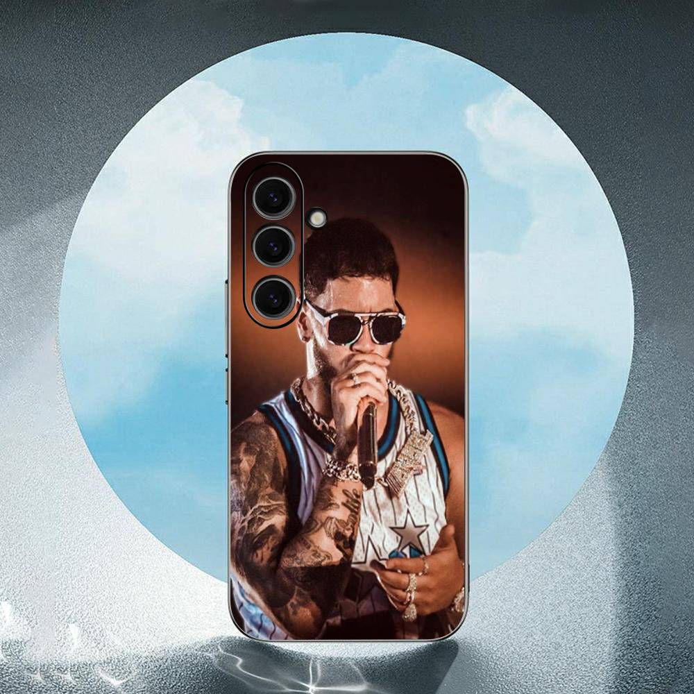 A-Anuel-L AA Luxury Black Phone Case For Samsung Galaxy S23 S24 S25 Ultra S22 Plus S21