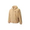 Puma FW22 Back Logo Print Sherpa Fleece Zip Hoodie Jacket Unisex Outerwear Coffee 539568-20