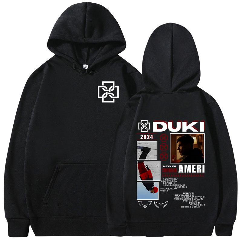 Duki Hip-hop Singer Rock Rap Classic Men Plus-size Sports Hoodie Street Harajuku Fashion Autumn Winter Long-sleeve Sweatshirt