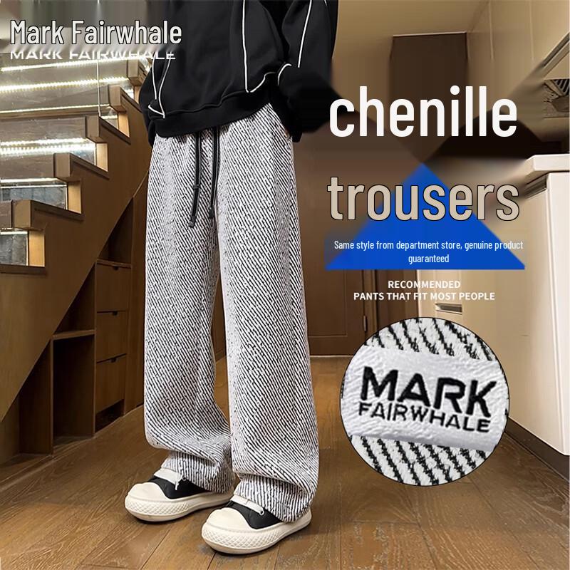

MARK FAIRWHALE Men s Relaxed Fit Straight Leg Chenille Pants