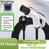 WUFEN 3.5KW 16A Portable Electric Vehicle EV Charger with 1M-5M Cable Tesla EVSE EU Plug NACS Charging for Electric Cars
