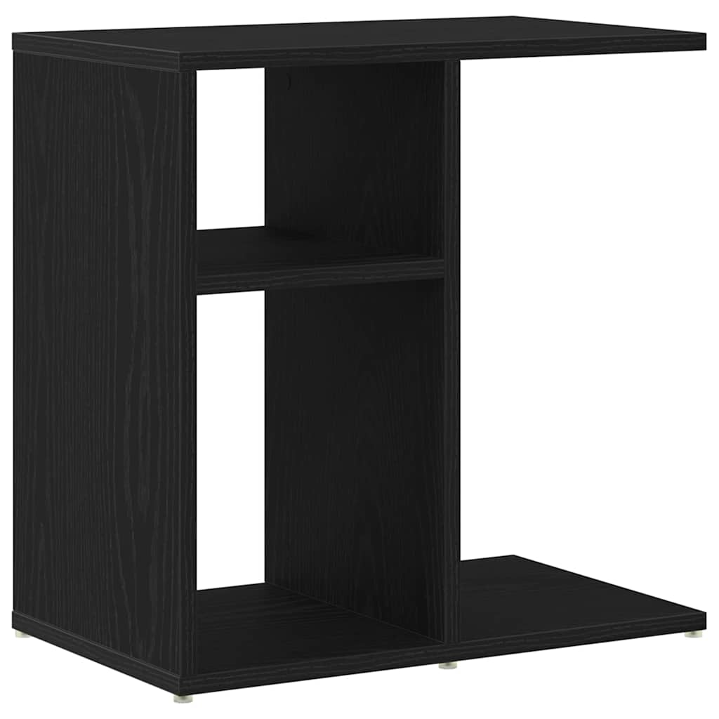 Side Table Black Oak Look 50 x 30 x 50 cm