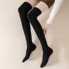 Women Thigh High Socks Winter Warm Over The Knee Socks Extra Long Knitted Boot Stockings Thick Leg Warmers