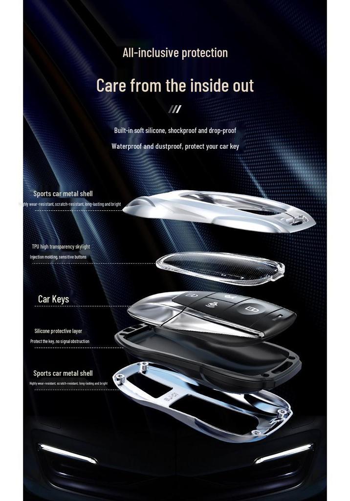 Cross-Border Key Case for Beijing BJ40, BJ30, X7, BJ60, BJ80, and BAIC EU5.