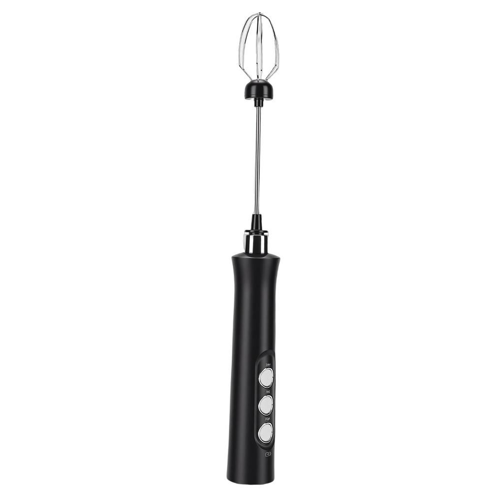Rechargeable Milk Frother with Stand Handheld Milk Frother Wand Electric Whisk Drink Mixer Foamer for Coffee Egg Drink
