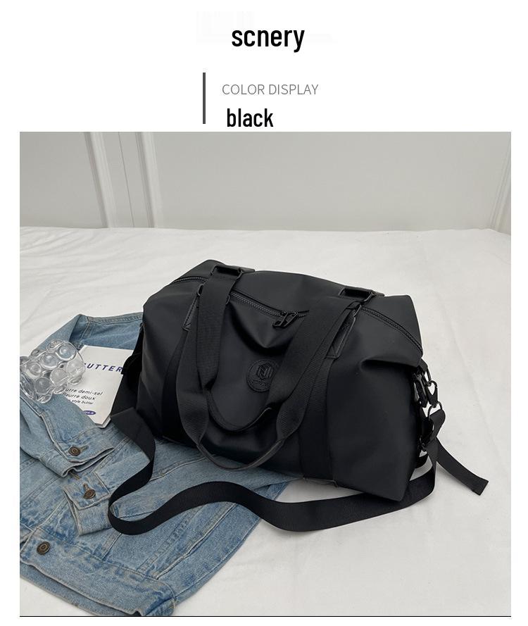 Women's Short Trip Portable Handbag: Large Capacity Korean Style Sports & Fitness Luggage Bag