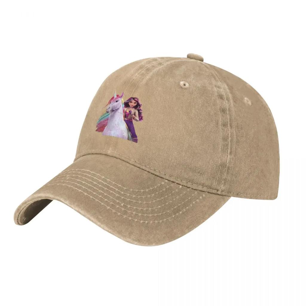 Unicorn Academy Sophia Wildstar Baseball Caps Fashion Denim Fabric Hats Adjustable Casquette Streetwear Baseball Cowboy Hat