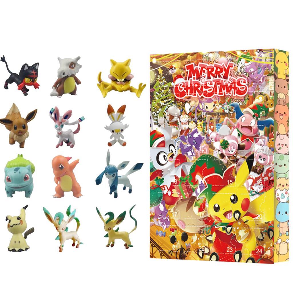 Pokémon Pokémon Christmas Advent Calendar Box Pokémon Pet Christmas Box 24pcs