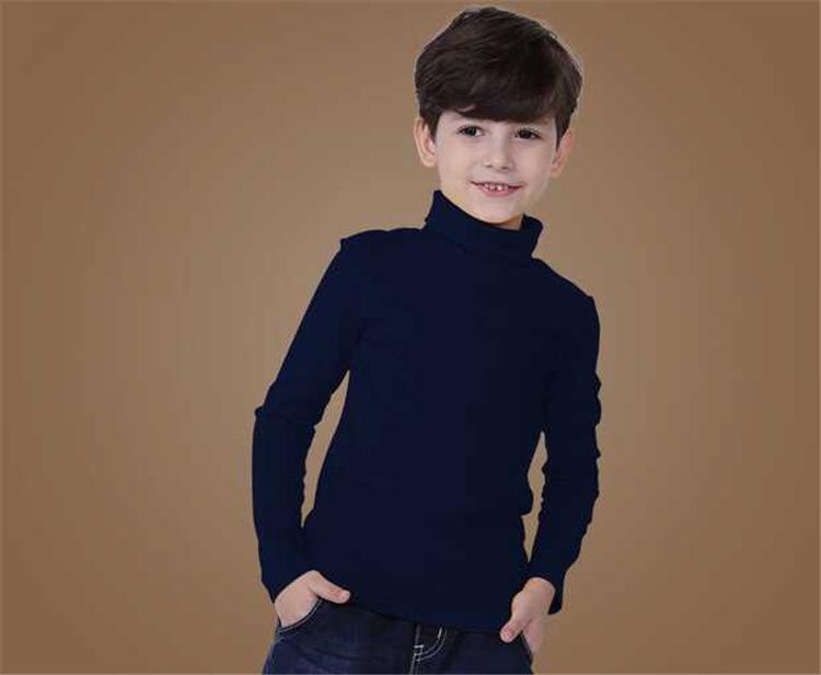 Camiseta Interior Básica de Algodón Puro de Manga Larga y Cuello Alto para Niñas Otoño/Invierno 2025