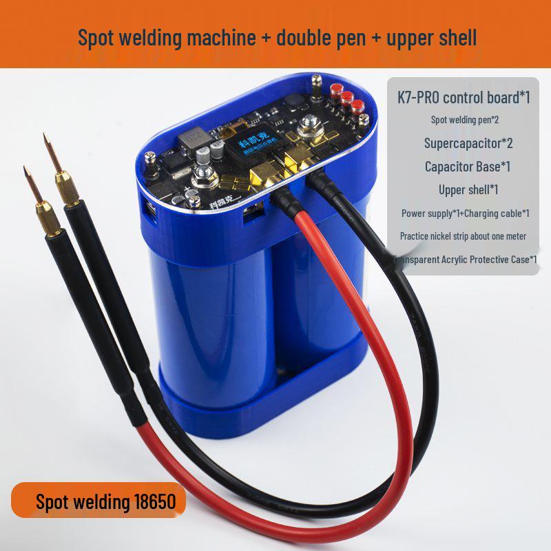 K7 Dual Pulse Capacitor Spot Welder & Intelligent Control Display for 18650 Lithium Battery DIY