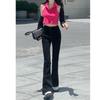 Women's Light Color High Waist Micro-Flare Slimming Jeans