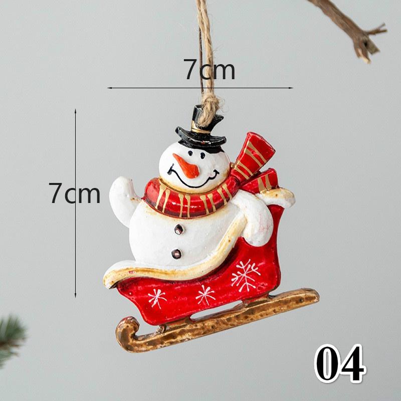 Christmas Tree Ornaments Cartoon Santa Claus Reindeer Ornaments Home Holiday Christmas Decorations Christmas Ornaments Gifts