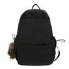 Sac d'école nouveau sac d'école style collège couleur unie grande capacité sac à dos étudiante simple sac à dos femme