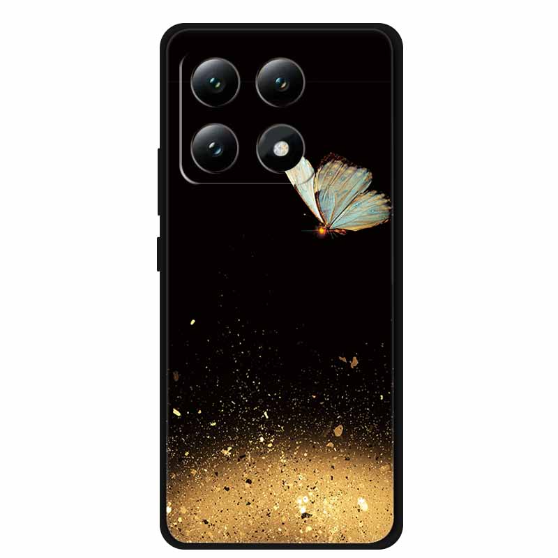 For Xiaomi 15T 5G Case Colorful Flowers Soft Silicone TPU Back Case For Xiaomi 15T Pro 5G Capa Boho Colorida Anti-Scratch Cover