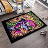 Skull Band Art: Guns N' Roses Design Non-slip rug suitable for living room and bedroom sofas