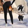 Prevent Cold Velvet Tights Elastic Warm Yoga Pilates Pants Comfortable Fleece Leggings  Women Wear