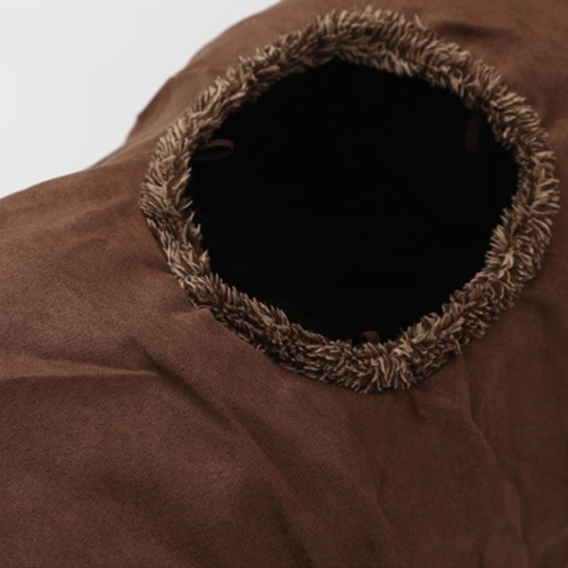 Collapsible Cat Tunnel Toy with Dangling Toy Playtube Crinkle Plush Foldable Tunnel for Indoor Kitten Rabbit