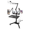 X4 Multifunctioneel Tattoo Werkstation Lamp Trolley: Verstelbare, Verplaatsbare, Opvouwbare Make-up & Schoonheidstool Plank