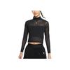 Kobe Series Fashion Versatile Comfortable Long Sleeve T-Shirt Women Tops Black IB0015-010