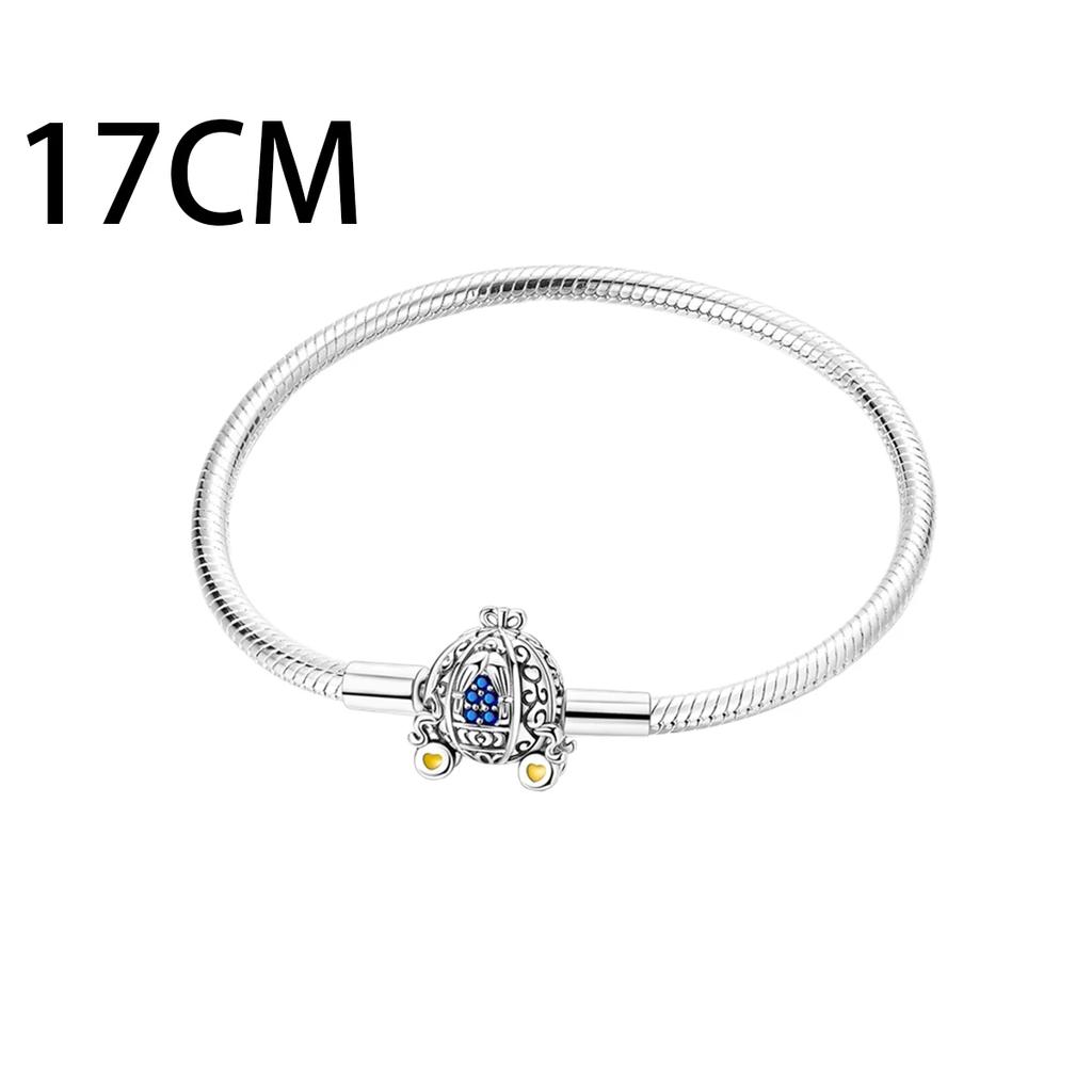 Sweet 925 Silver Car Charms Bicycle Pumpkin Carriage Ring Beads Pendant Fit Bracelet Necklace DIY Jewelry Gift