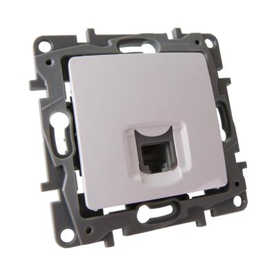 Single RJ11 Telephone Socket for Telecommunication Installation
