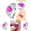 2018 Cross-border Explosion Source Fantasy Australian Peach Heart Ring Mother's Day Gift Mom Inlaid Diamond Ring