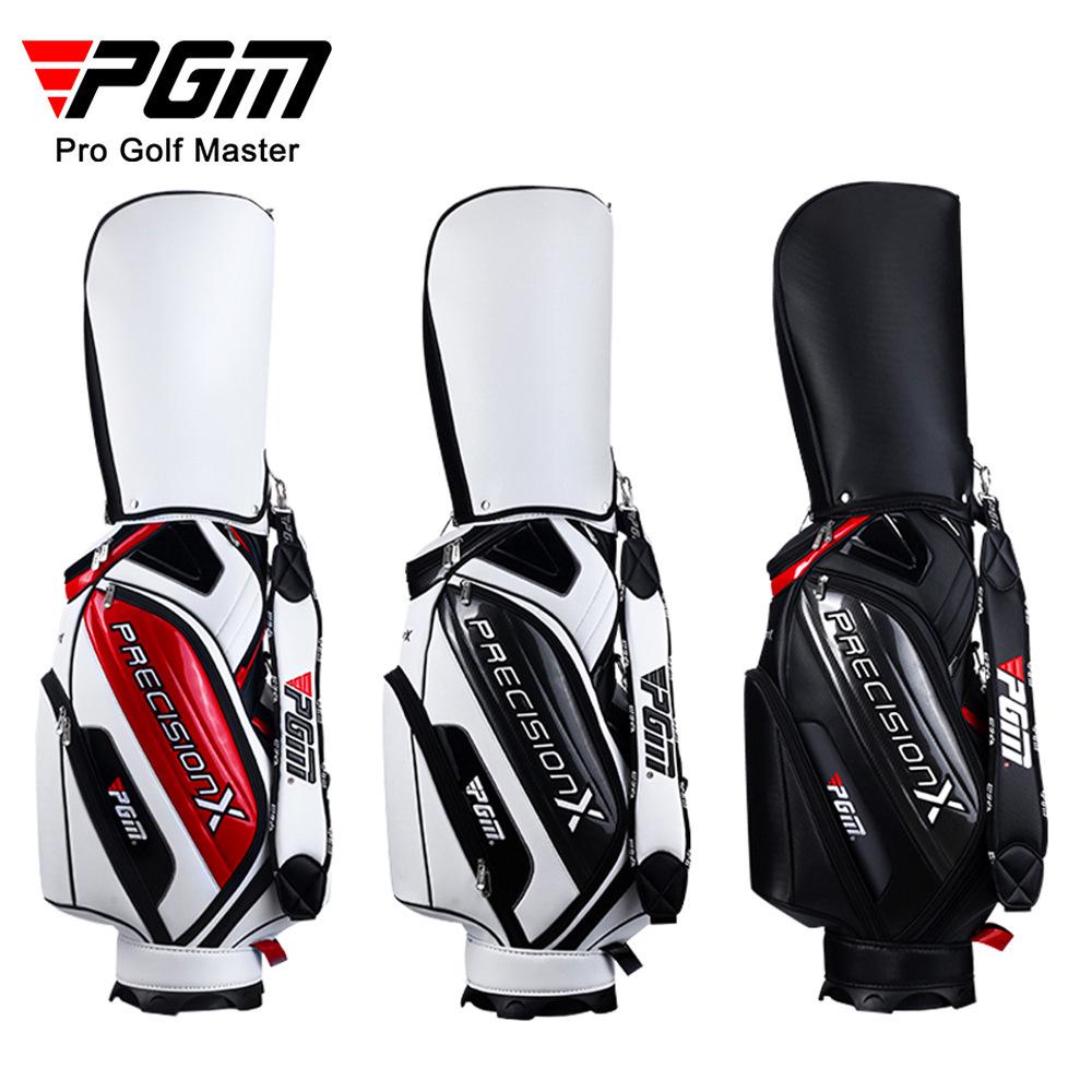 PGM Men's Waterproof PU Golf Bag, Large Capacity Club Bag