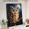 DIY Framed Pearl Bead Art Kit Moonlit Owl Sparkling Canvas Painting for Modern Room Wall Decor and Unique Artistic Home Gift