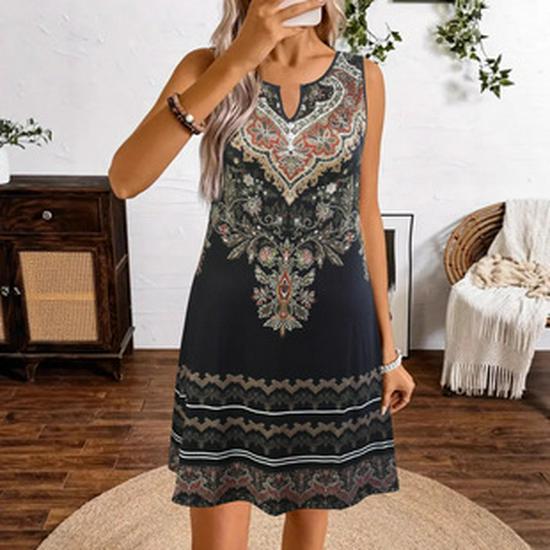 High-End Black Embroidered V-Neck Abaya Dress