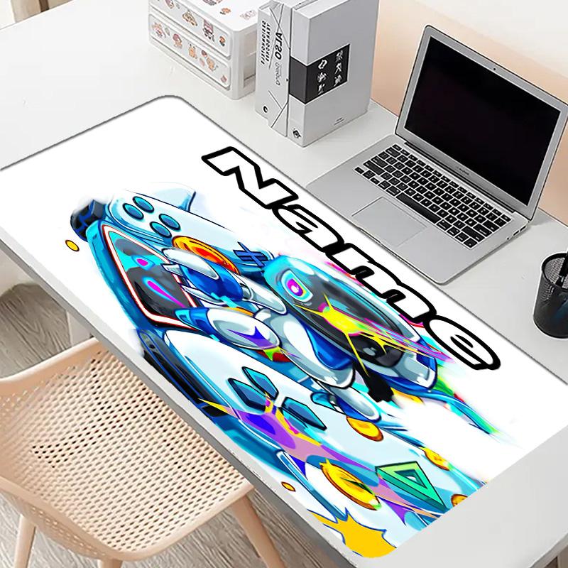 Benutzerdefinierter Name Personalisierte Kosmische Bot Crew Muster Mauspade, Laptop PC Schreibtischmatte, Dekorative Schreibtischmatte für Zuhause Tastaturpad Geschenk