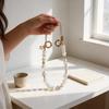 Pvc Phone Lanyard With Crystal Beads For Women And Men