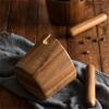 Acacia Wood Coffee Grounds Knock Box Easy Carry Wood Removable Knock Bar Coffee Grounds Box Coffee Bar Accessories Cafe Home Use
